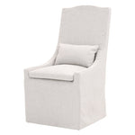 cream neutral slipcover dining chair