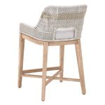 counter stool organic white taupe rope natural