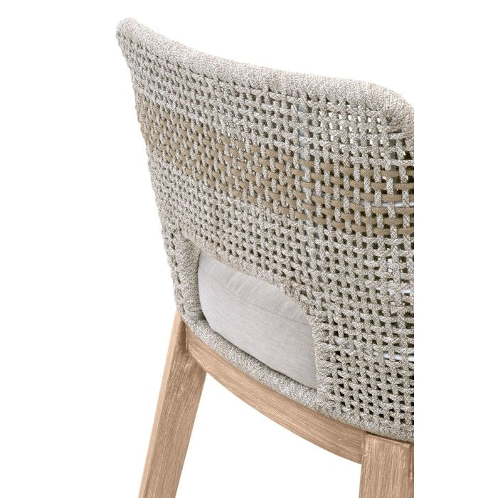 counter stool organic white taupe rope natural