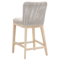 counter stool rope mahogany neutral mesh outdoor