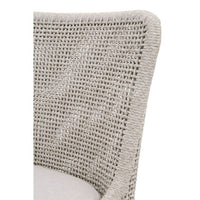 counter stool rope mahogany neutral mesh outdoor