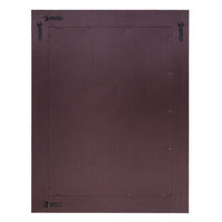 white hair-on-hide leather wall mirror