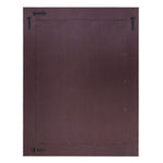 white hair-on-hide leather wall mirror
