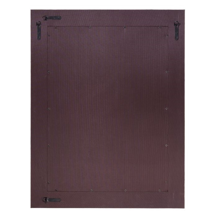 white hair-on-hide leather wall mirror