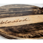 Bourbon Head Lazy Susan Tray (finish + text options)