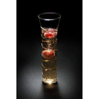 champagne flutes gold accents glass set contemporary