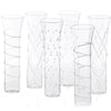 champagne flutes clear accents glass set contemporary
