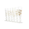 glass gold footed champagne flutes luxury
