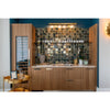 double wall old fashioned glass gold ball base