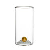 highball glass set gold ball base