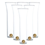 champagne glass set gold ball base