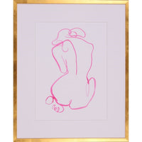 gold frame white matte glass