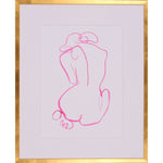 gold frame white matte glass