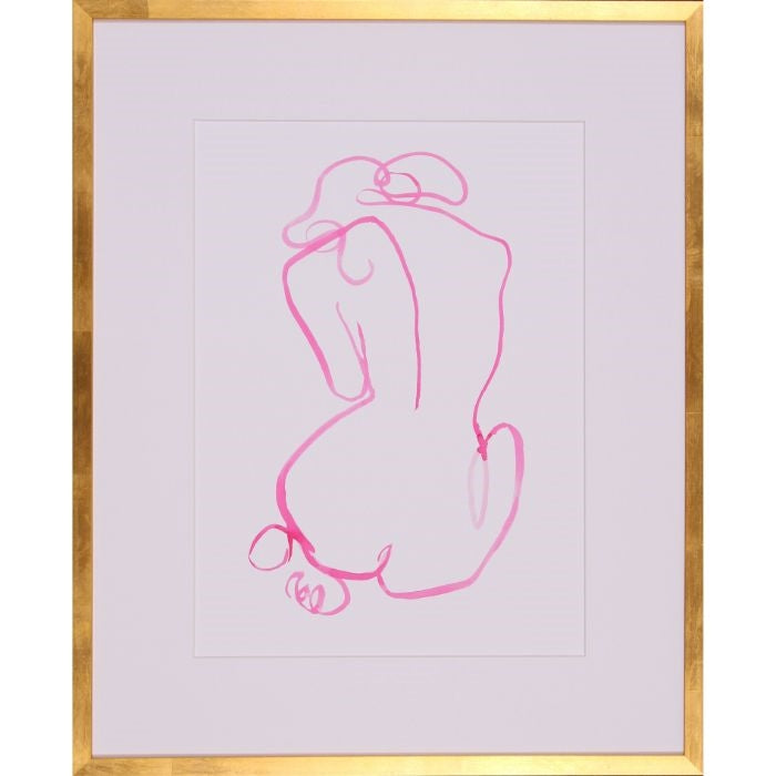 gold frame white matte glass
