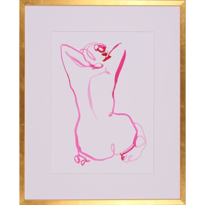 gold frame white matte glass