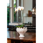 off white footed centerpiece artichoke decor