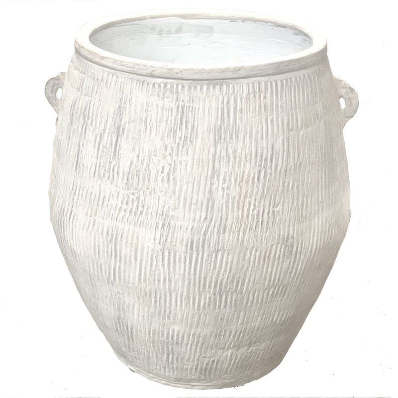 white grey oval ceramic indoor outdoor planter large