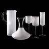 frosted wine glass set designer contemporary