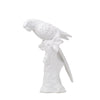 white ceramic parrot branch