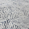 maze blue denim ivory wool area rug