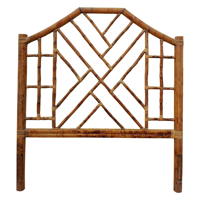 Chippendale Tortoise Finish Queen Headboard