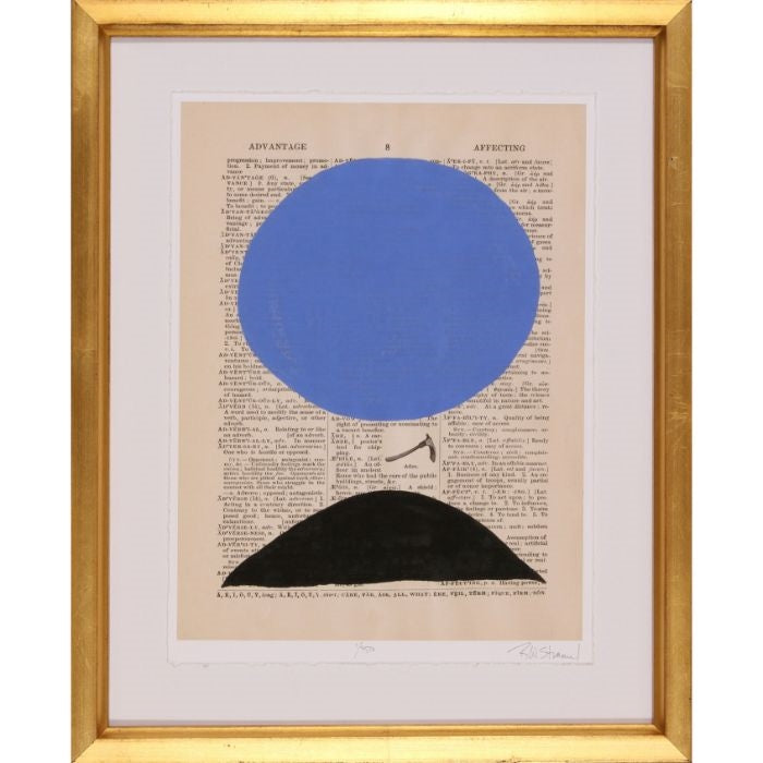 white matte pressed glass gold wood frame black blue