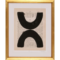white black matte pressed glass gold wood frame