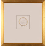 gold square framed art intaglio traditional