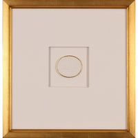 traditional white gold intaglio square wood frame