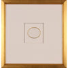 traditional white gold intaglio square wood frame