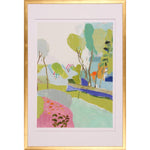 colorful nature trees street framed wall art