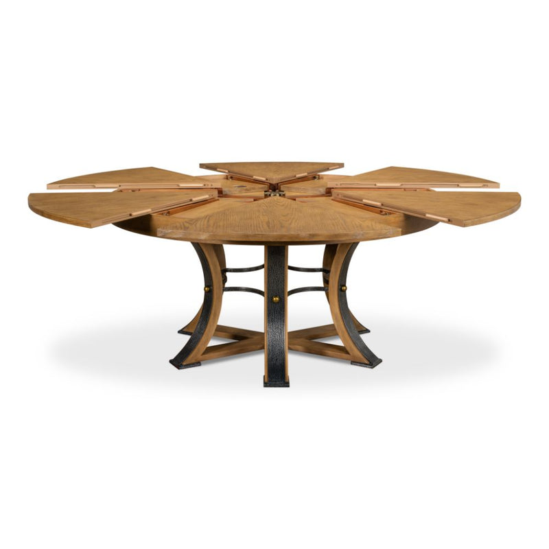 Adjustable round online dining table