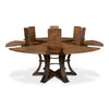 round dining table Jupe Light Mink transitional 6-legs