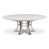 round dining table Jupe whitewash contemporary 6-legs