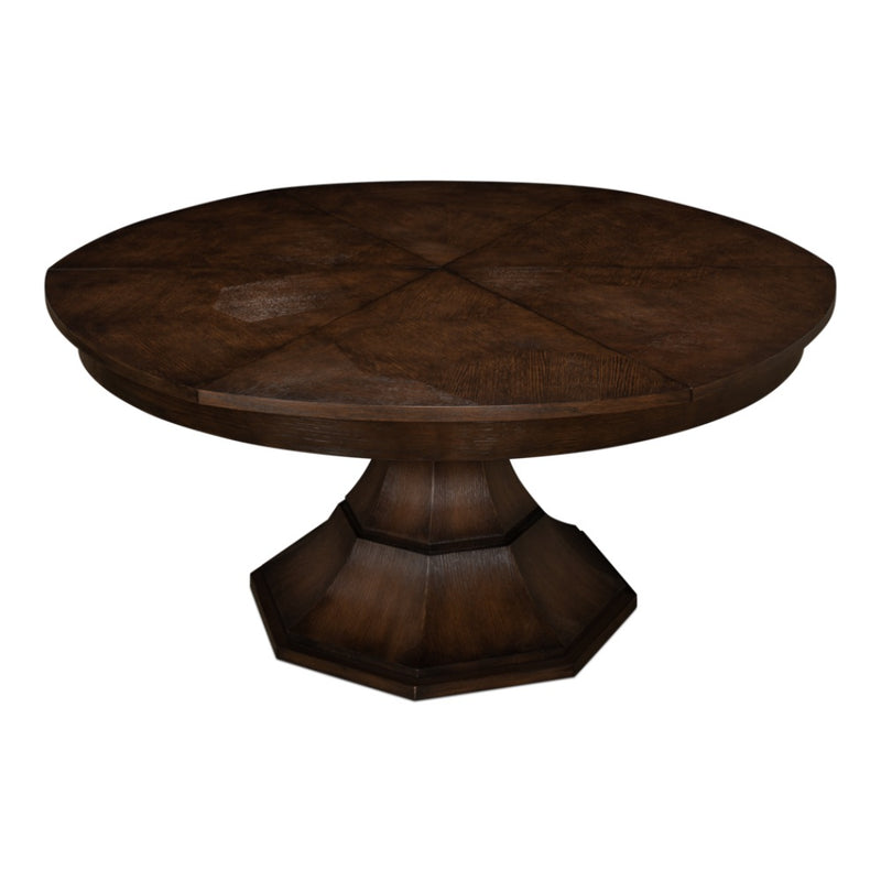 Jupe expandable dining table burnt brown oak medium