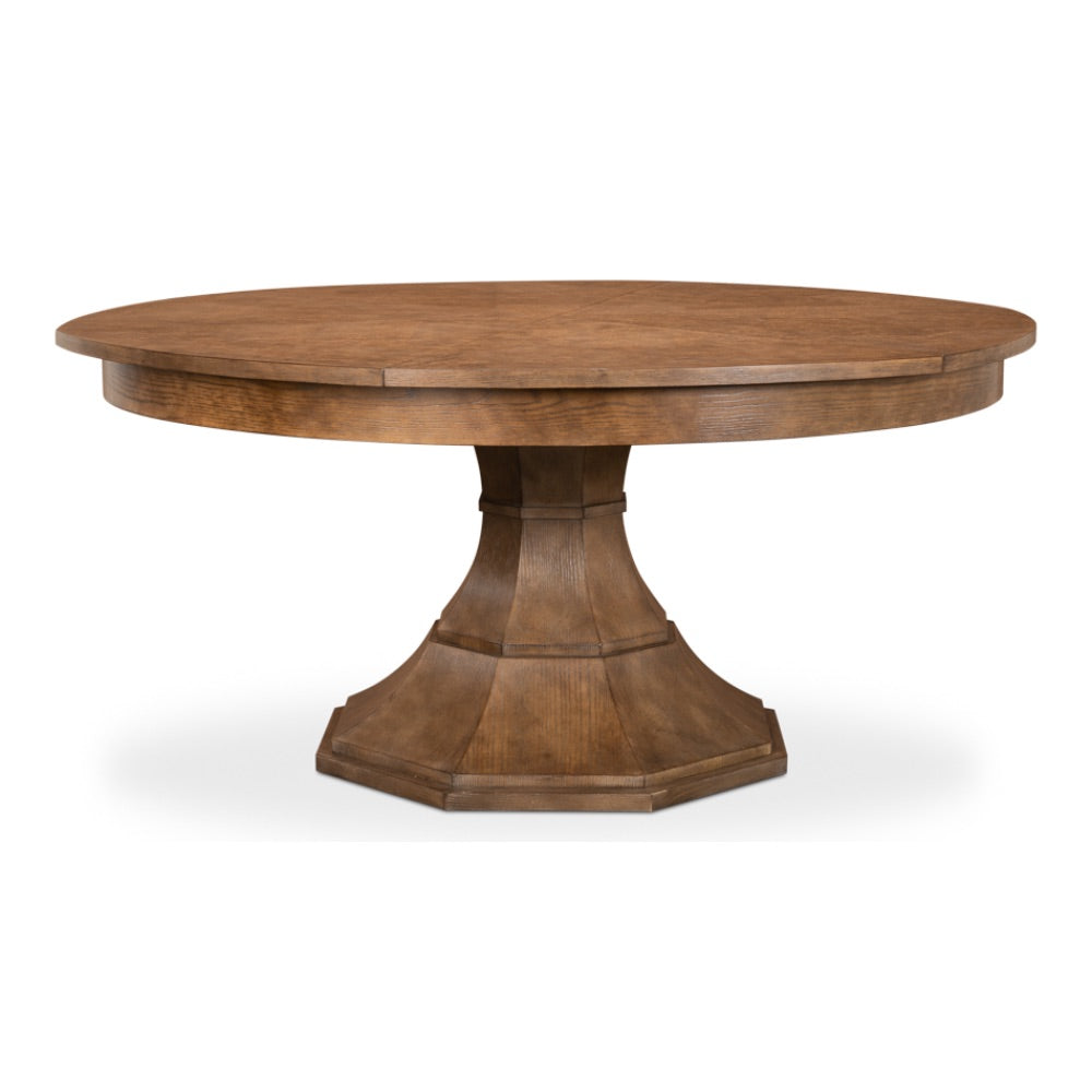Jupe expandable dining table light mink finish medium