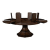 Jupe expandable dining table burnt brown oak large