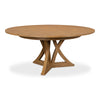 round Jupe dining table medium pedestal base heather gray contemporary
