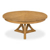 round expandable dining table heather grey large