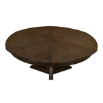 round Jupe dining table large grey finish contemporary transitional
