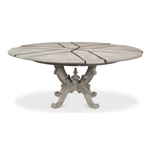 dining table round Jupe expandable grey