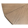 Jupe expandable dining table barn grey finish faux bois base medium