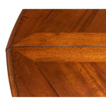 Traditional light wood jupe table