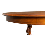 Traditional light wood jupe table