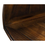 Traditional dark wood jupe table