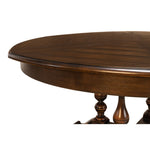 Traditional dark wood jupe table