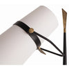floor lamp iron black antique brass off-white linen shade contemporary