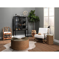 set of 2 cream ring sculptures