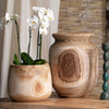 natural wood vase