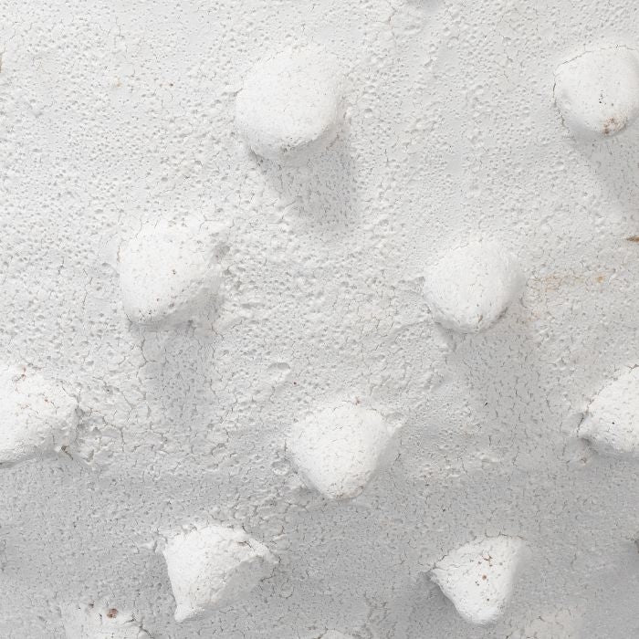 ceramic white spike vase textured decor